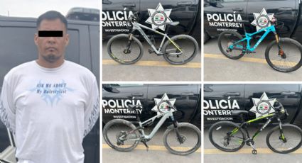 Detienen a hombre que robó bicicletas de lujo en Monterrey