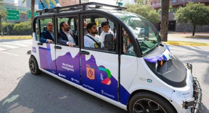 Así es el minibús autónomo que operará en San Pedro para el Mundial 2026