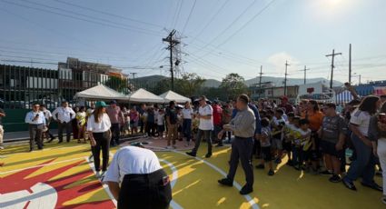 Monterrey rehabilita cancha deportiva en la colonia Independencia