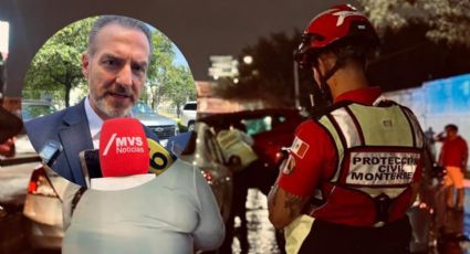 Destaca Adrián de la Garza reacción inmediata ante lluvias en Monterrey