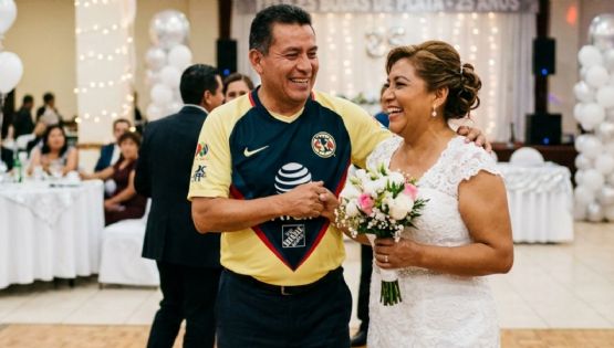 Pareja celebra boda con himno del América y se vuelve viral