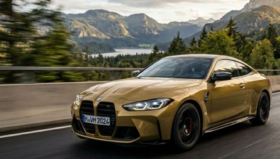 Camión de estiércol vuelca y sepulta un lujoso BMW