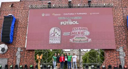 Delfina Gómez inaugura 14 "Destinos Futboleros" en plazas del Estado de México