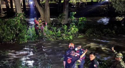Crecida repentina del río La Silla sorprende a familia; cinco personas son rescatadas en Guadalupe