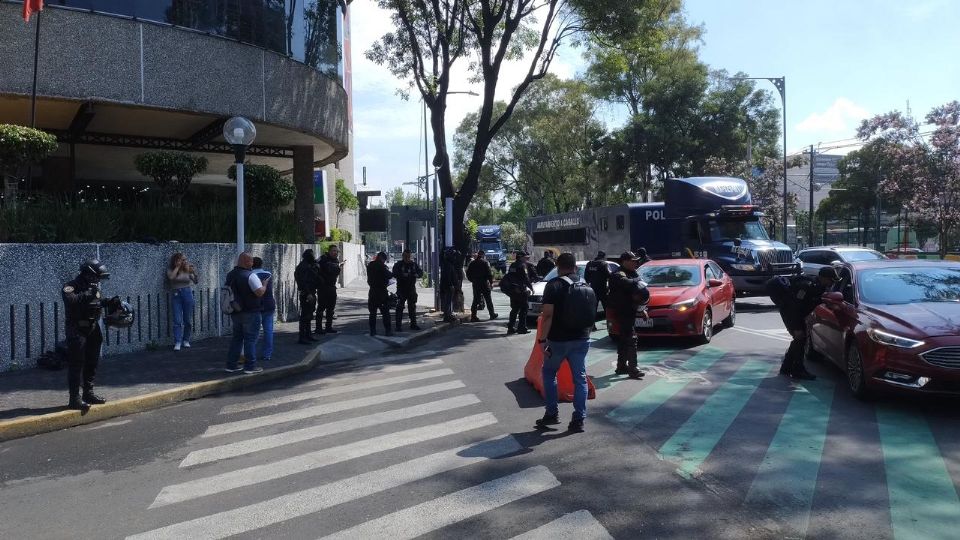 Despliegan operativo por marcha de la CNTE y juego del Mundial.