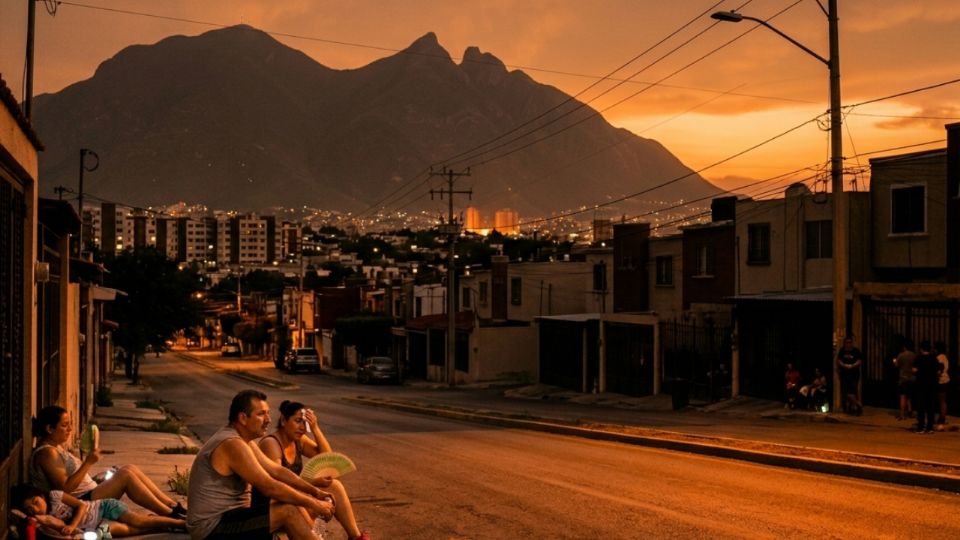 Apagones afectan a municipios de Nuevo León durante una jornada de calor extremo con sensación térmica de hasta 47 grados.