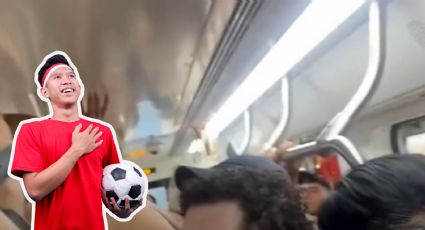 Metro de Monterrey vibra con el Himno Nacional por el triunfo del Tri
