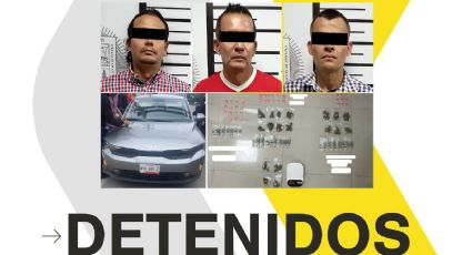 Capturan en Santiago NL a banda que asaltaba clientes bancarios; uno es colombiano