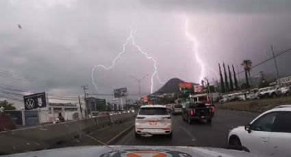 Reportan lluvias moderadas y fuertes en Monterrey y Guadalupe