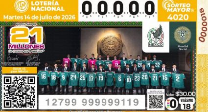 Lotería Nacional celebra a la Selección Mexicana con billete conmemorativo