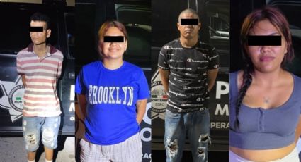 Detienen a cinco personas con presunta droga en operativo en la colonia Garza Nieto