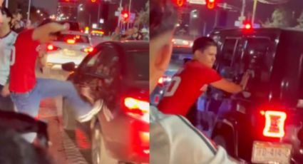 ¿Quién es el joven que fue grabado golpeando carros en Barrio Antiguo?