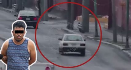 VIDEO | Cae presunto responsable de conducir automóvil robado en Monterrey