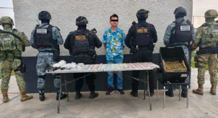 Capturan en Salinas Victoria a presunto generador de violencia con droga, arma y efectivo