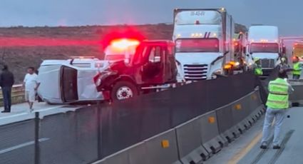 Cierran autopista Monterrey-Saltillo tras fuerte accidente en el kilómetro 55 | VIDEO