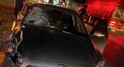Muere hombre atropellado en la Carretera Nacional en Montemorelos