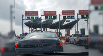 Regresa cobro en caseta al Aeropuerto y provoca largas filas