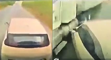 VIDEO | Choque en carretera Juárez-Apodaca deja un conductor prensado y 15 lesionados