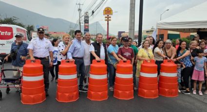 Escobedo entrega cuarta etapa de rehabilitación de avenida Raúl Salinas