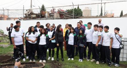 UAM y Conalep instalan captadores de lluvia en huertos escolares