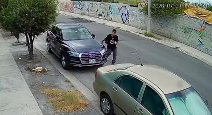 Detienen a hombre por dañar vehículos en Santa Catarina