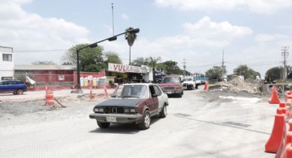 Distribuidor Vial Triángulo Norte avanza en Escobedo