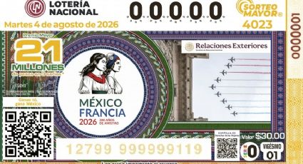 Lotería Nacional lanza el Sorteo Mayor 4023 por el Bicentenario México–Francia