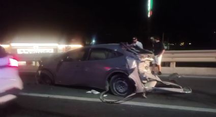 Chocan 3 vehículos en la Carretera Nacional en Monterrey