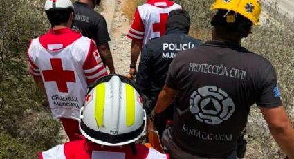 Rescatan a menor de 13 años tras caer en la Huasteca