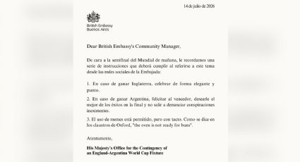 Embajada británica bromea por Inglaterra vs Argentina