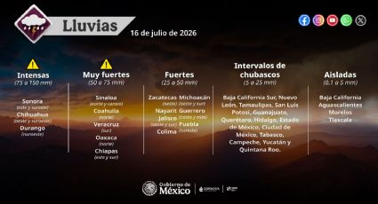 Alerta por tormentas en México: ¿En qué estados lloverá hoy?