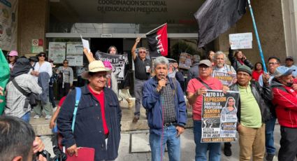 CNTE protesta frente la SEP por incumplimiento de acuerdos