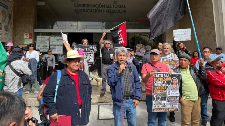 CNTE protesta frente la SEP por incumplimiento de acuerdos