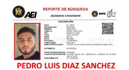 Buscan a exmodelo duranguense desaparecido en Ciénega de Flores