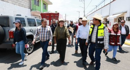 Azucena Cisneros entrega calles y mil 180 luminarias en Ecatepec