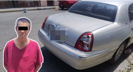 Cae tras dañar auto con un barrote en Monterrey