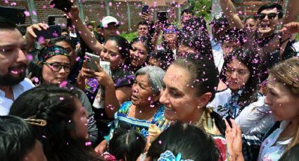 Claudia Sheinbaum defiende los programas de bienestar en Michoacán