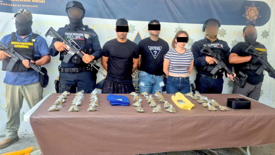 Elementos del Grupo Especial Táctico de la Policía de Guadalupe detuvieron a siete presuntos narcodistribuidores durante tres operativos.