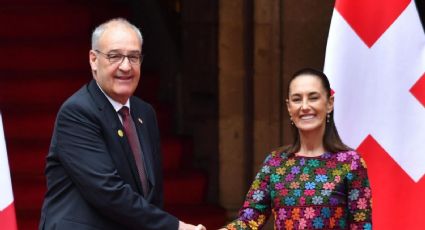 Claudia Sheinbaum y el presidente de Suiza se reúnen en Palacio Nacional