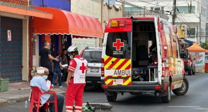 Adulto mayor es atropellado por scooter en Guadalupe