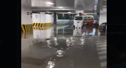 Se inunda basamento y estacionamiento de la Cámara de Diputados