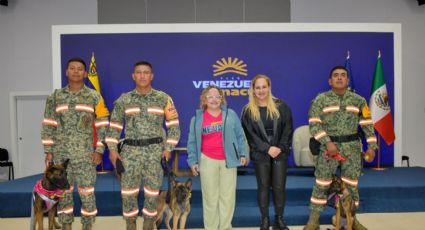 Dona Venezuela una perrita a México por apoyo brindado
