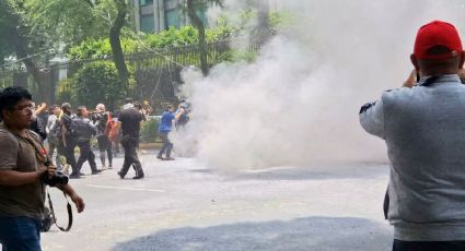 Protesta de colectivos trans termina con daños en Segob