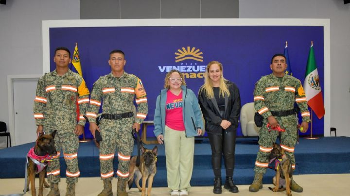 Dona Venezuela una perrita a México por apoyo brindado