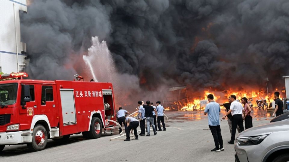 Al menos 28 personas murieron este jueves en un incendio registrado en una fábrica de calzado de la provincia suroriental china de Fujian